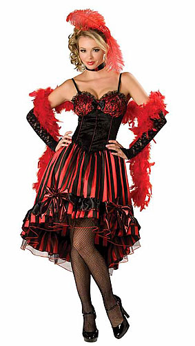 Womens Can Can Costume - Click Image to Close