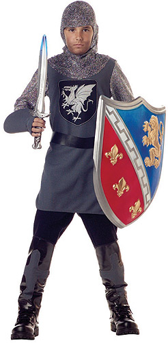 Kid's Valiant Knight Costume - Click Image to Close