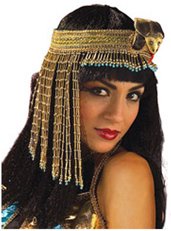Cleopatra Beaded Snake Headband - Click Image to Close