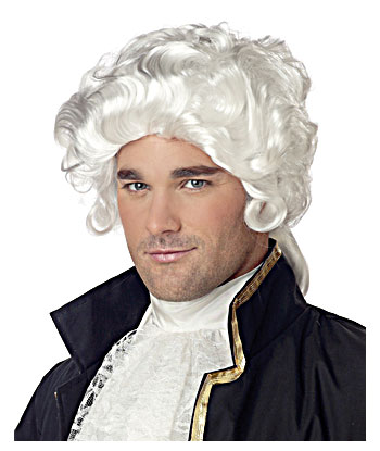 Mens Colonial Wig - Click Image to Close