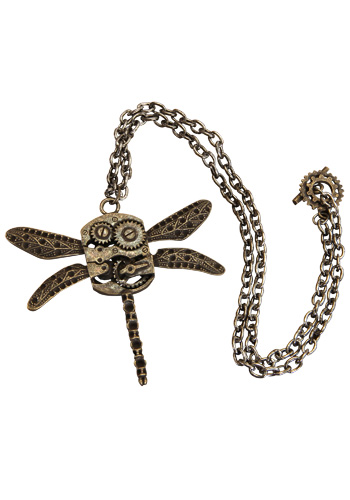Antique Dragonfly Necklace