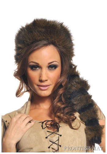 Raccoon Tail Hat - Click Image to Close