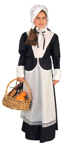 Girls Pilgrim Costume - Click Image to Close