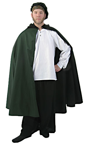 Green Renaissance Cloak - Click Image to Close