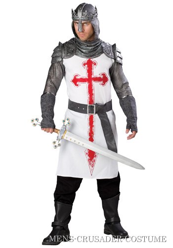 Mens Crusader Knight Costume - Click Image to Close