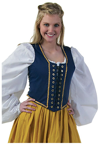 Plus Size Navy Lock Lace Bodice - Click Image to Close