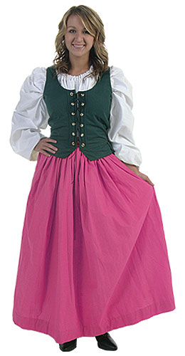 Plus Size Pink Peasant Skirt - Click Image to Close