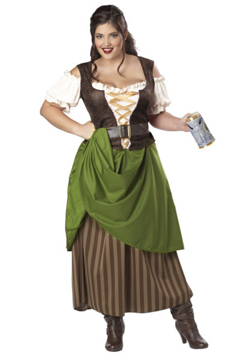 Plus Size Tavern Maiden Costume - Click Image to Close