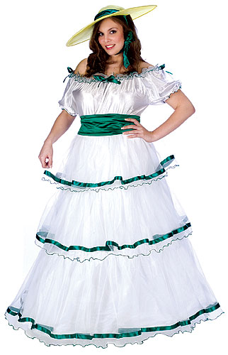 Plus Size Southern Belle Costume - Click Image to Close