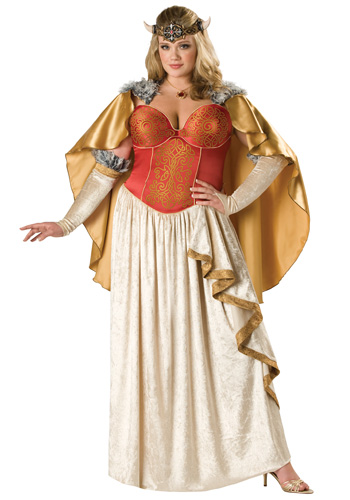 Plus Size Viking Goddess Costume - Click Image to Close