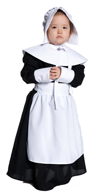 Pilgrim Girl Child Costume - Click Image to Close