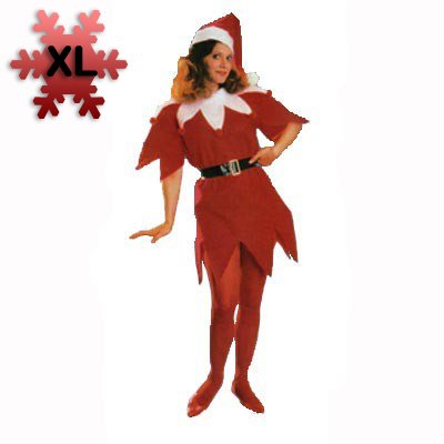 Miss Santa Tunic Set XL Costume