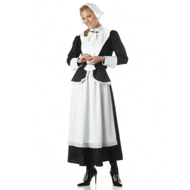 Pilgrim Woman Adult Costume - Click Image to Close