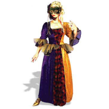 Mardi Gras Queen Adult Costume - Click Image to Close