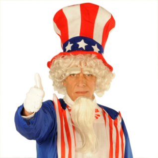 Uncle Sam Adult Costume - Click Image to Close