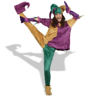 Mardi Gras Jester Adult Costume - Click Image to Close