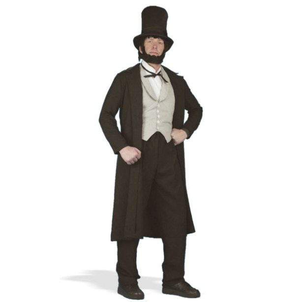 Abraham Lincoln Deluxe Adult Costume - Click Image to Close