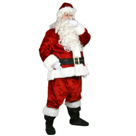 Imperial Santa Suit (Crimson) XL Costume - Click Image to Close