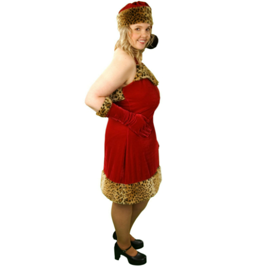 Santa's Pet Adult Plus - Winter Holiday Classics Costume - Click Image to Close