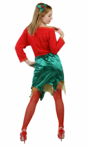 Happy Holly Days Dress Adult - Holiday Classics Costume - Click Image to Close