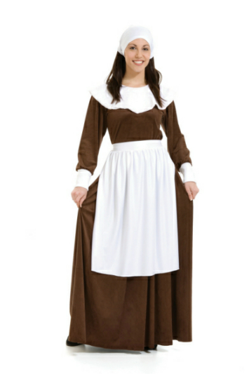 Pilgrim Woman Adult Costume - Click Image to Close