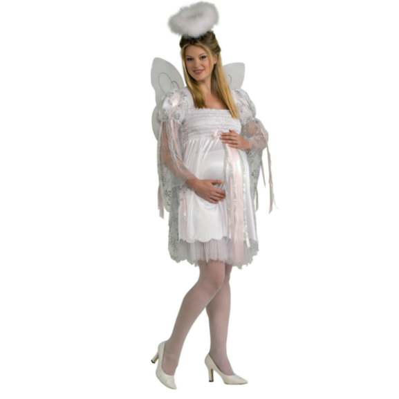 Mommy-To-Be Angel Adult Costume - Click Image to Close