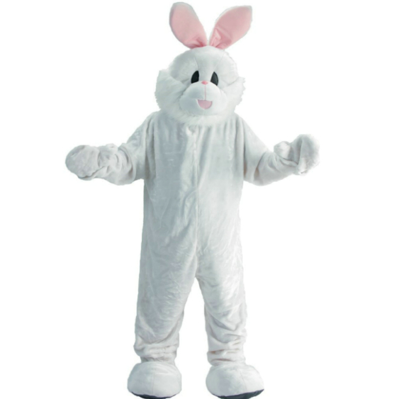 Easter Bunny Economy Mascot Adult Costume - Click Image to Close