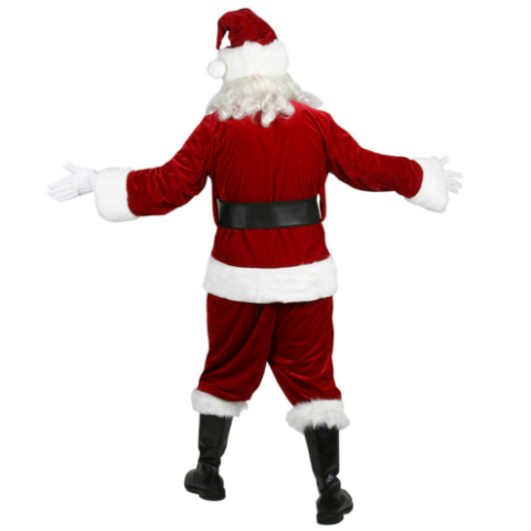 Velvet Complete Santa Costume - Adult