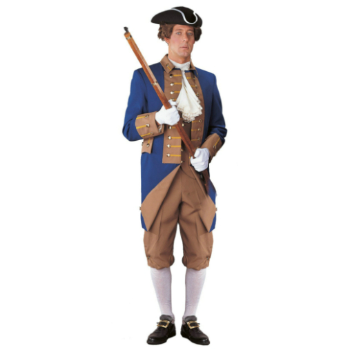 American Revolutionary Adult Costume - Click Image to Close