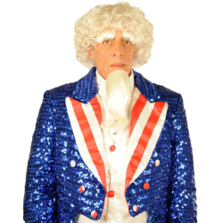 Uncle Sam Sequin Large Deluxe Adult Costume