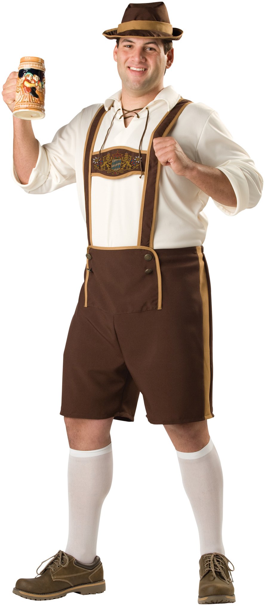 Bavarian Guy Plus Adult Costume - Click Image to Close