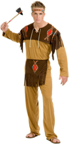 Indian Brave Adult Costume - Click Image to Close