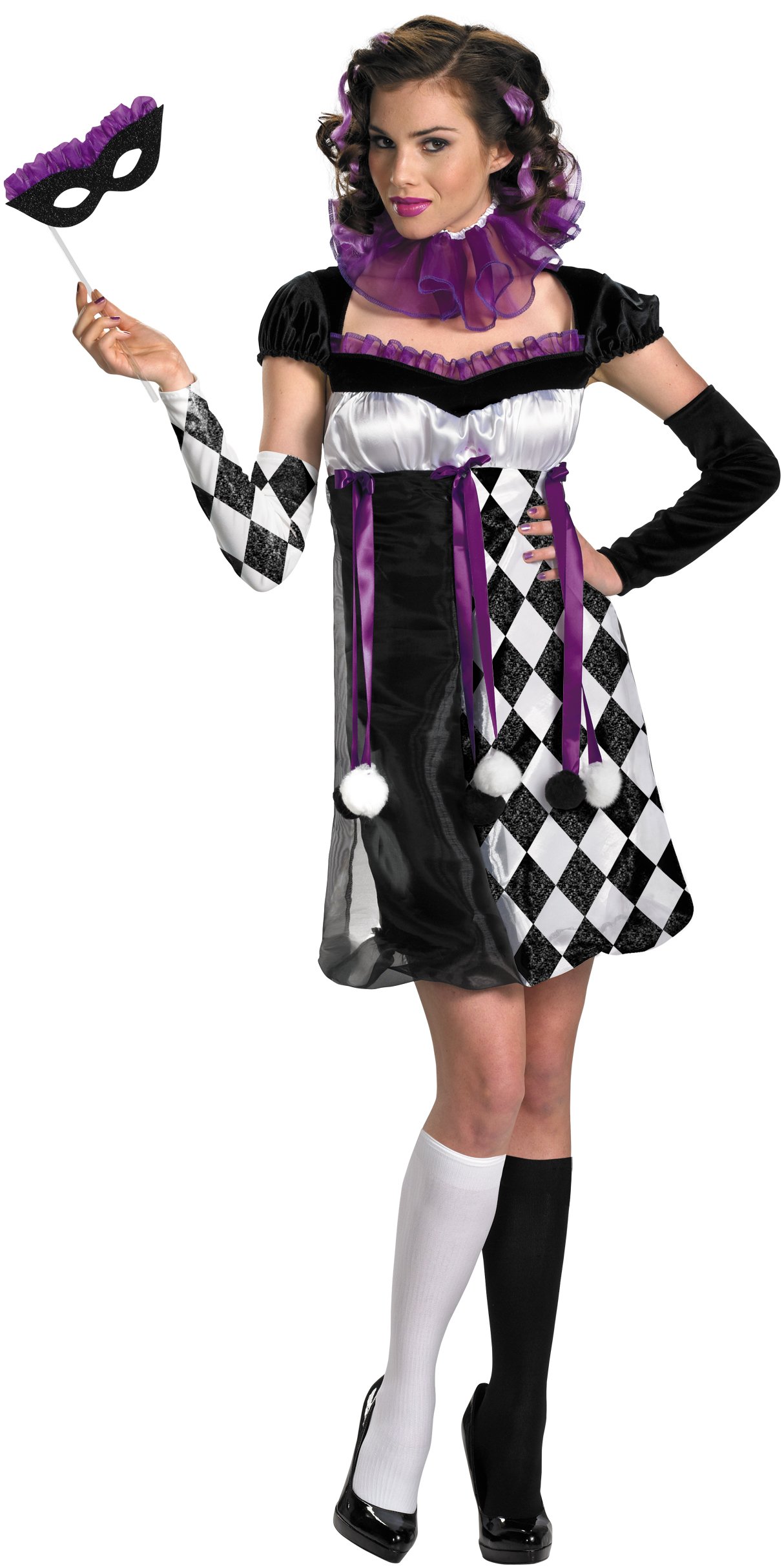 Harlequin Masquerade Adult Costume - Click Image to Close