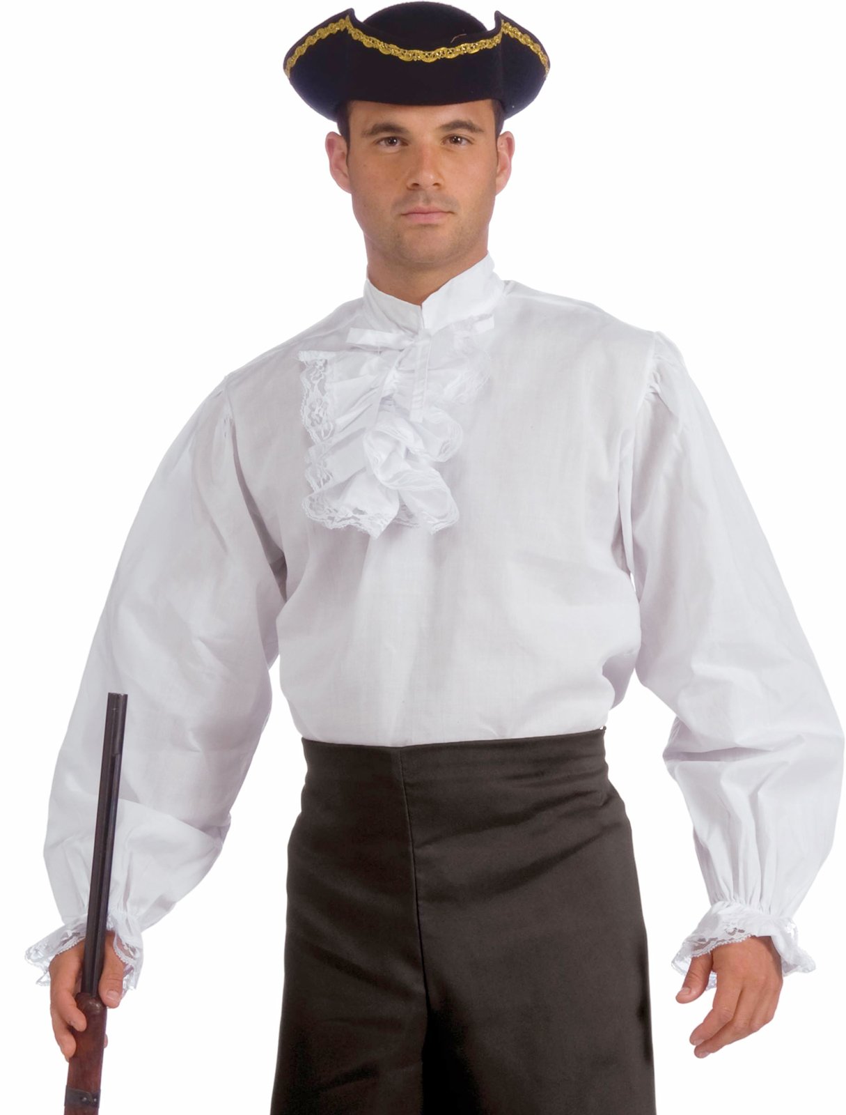 Colonial Shirt Adult Costume - Click Image to Close