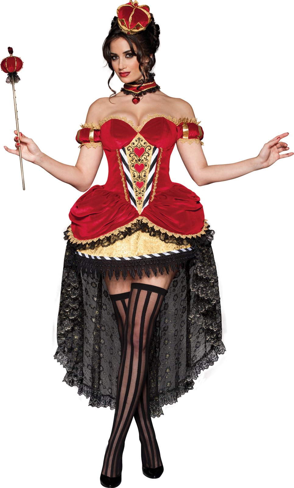 Queen of Hearts Adult Costume - Click Image to Close