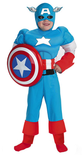 Kids Captain America Costume - Click Image to Close