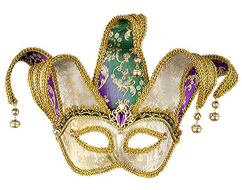 Color Change Mardi Gras Mask - Click Image to Close