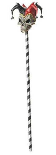 Jester Skull Cane - Click Image to Close