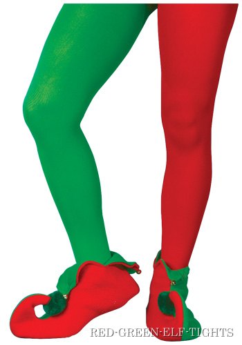 Red and Green Elf Tights - Click Image to Close