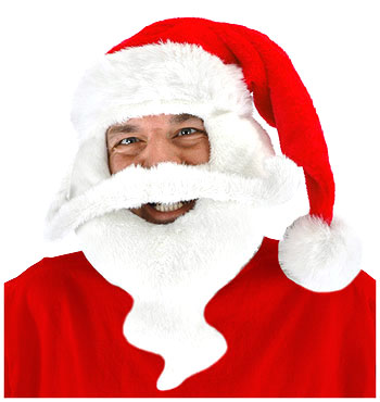 Santa Hat with Beard - Click Image to Close