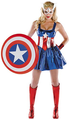 Sexy Captain America Costume - Click Image to Close