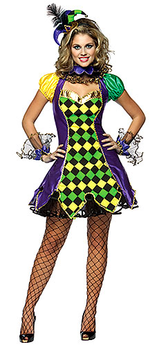 Sexy Mardi Gras Jester Costume - Click Image to Close