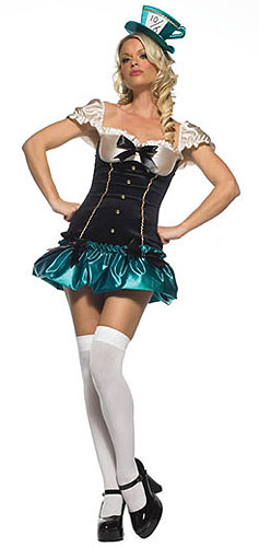 Sexy Mad Hatter Women's Costume - Click Image to Close