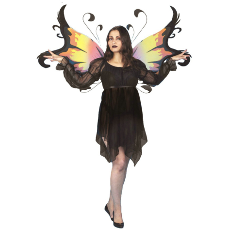 Faerie Dress (Black) Adult Costume - Click Image to Close