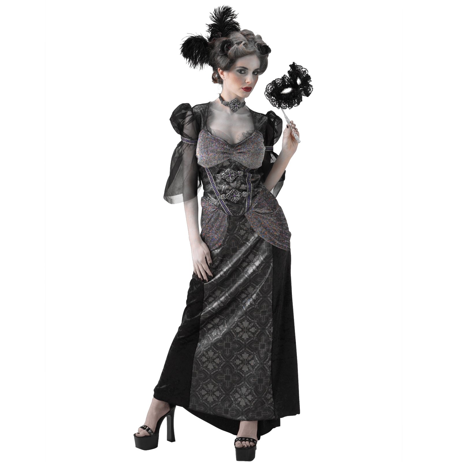 Masquerade Ball Countess Adult Costume - Click Image to Close