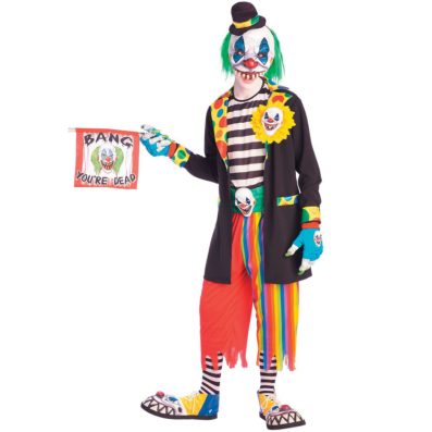 Evil Clown Adult Costume - Click Image to Close