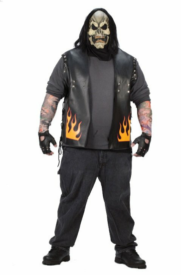 Biker's Brigade Plus Adult Costume - Click Image to Close