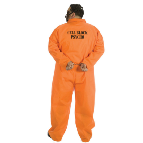 Cell Block Psycho Adult Plus Costume - Click Image to Close