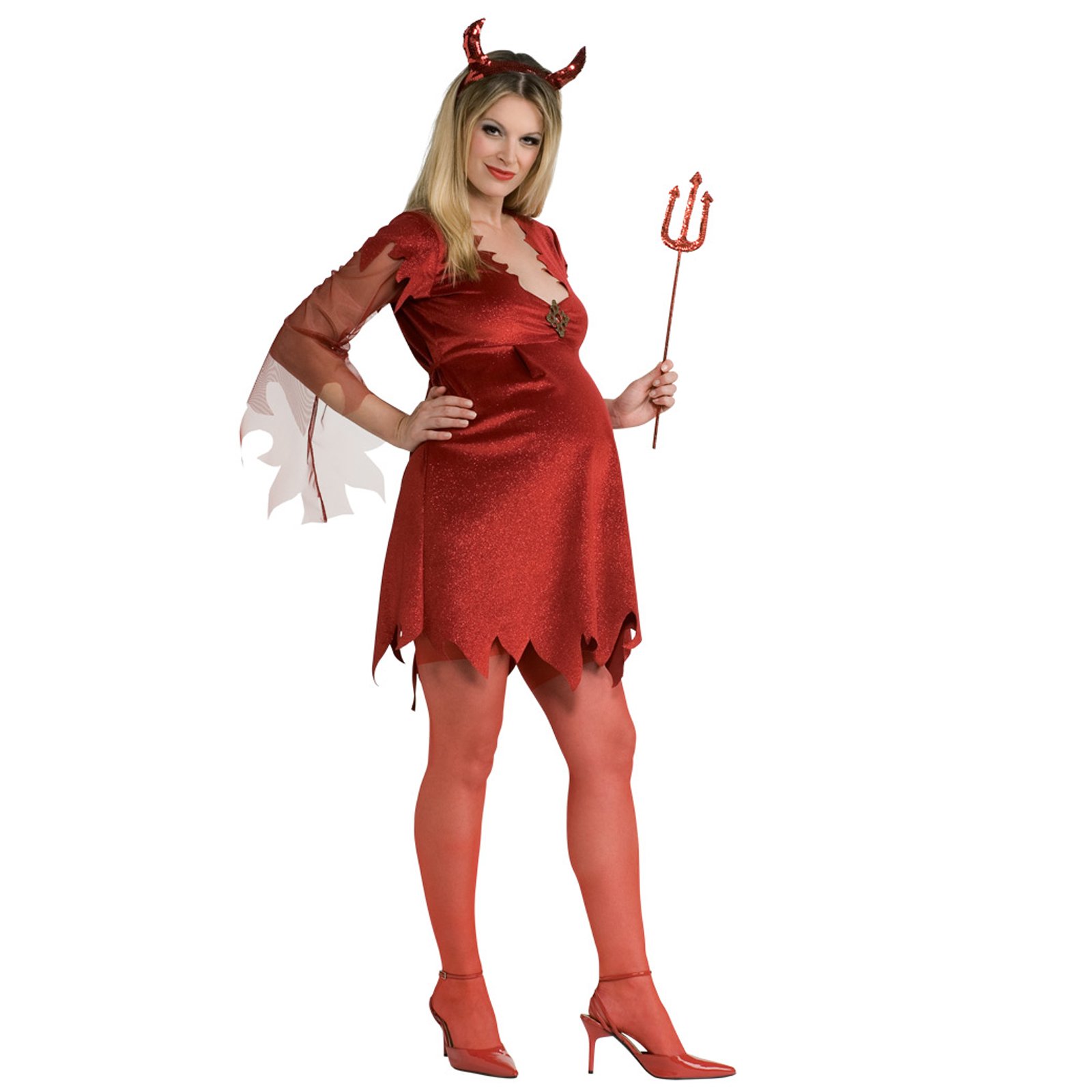 Mommy To Be Devil Lady Adult Costume - Click Image to Close