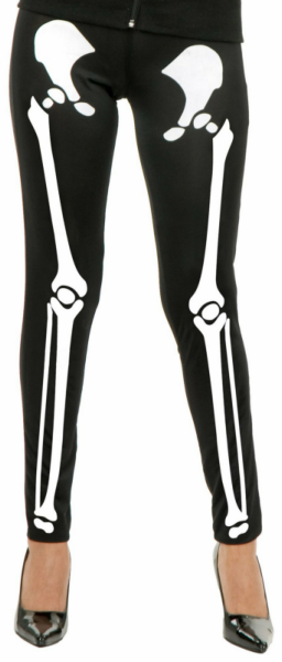 Skeleton Leggings Adult Costume - Click Image to Close